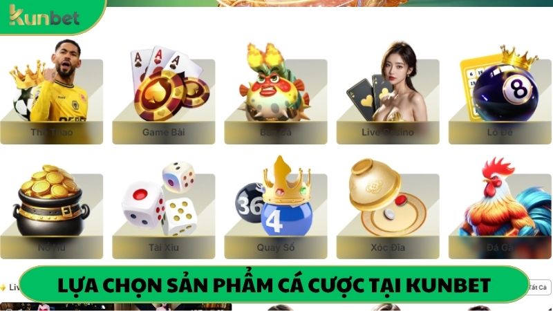 Lựa chọn trò chơi yêu thích tại KUNBET và tham gia trải nghiệm ngay